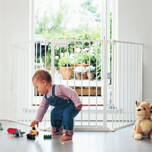 Reja puerta seguridad para bebes niños niñas barrera protector ajustable  sugur