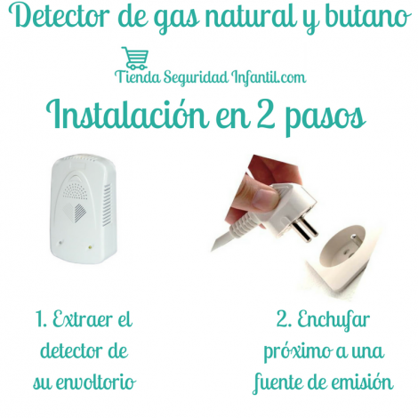 segurbaby.com, detector de gas natural, detector de gas butano, detector, seguridad hogar, seguridad infantil, detector de gas natural doméstico, sensor de gas,