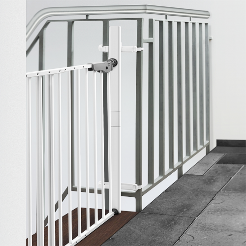 Barrera de seguridad para niños, 75-16cm, puerta de bebé para balcón,  escaleras de acero inoxidable, barandilla de seguridad para niños, barreras  para perros y Mascotas - AliExpress