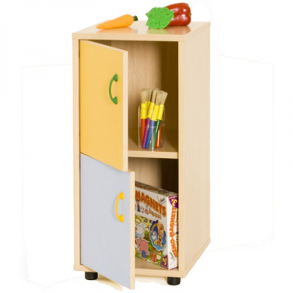 Romper Galleta Aprendizaje Mueble infantil bajo/armario con 2 puertas madera Mobeduc...