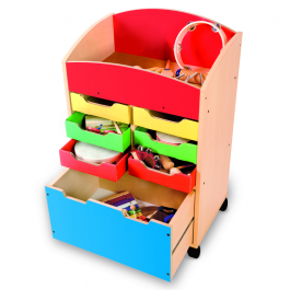Carro musical con instrumentos