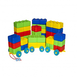 Coche ladrillos construcciÃ³n 40 pzas