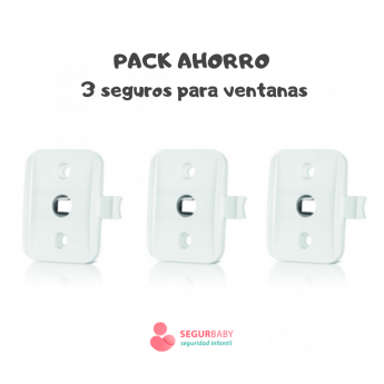 Pack ahorro 3 seguros ventanas y balcones PVC