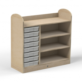 Mueble cubetero y estanterÃ­a