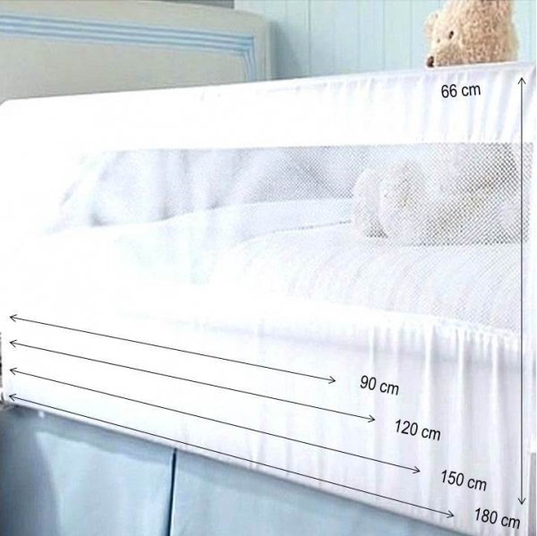 JOIENDY Barrera de Cama de Algodón para bebé 200CM, Protección