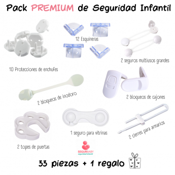 Pack PREMIUM de seguridad bebÃ© en el Hogar