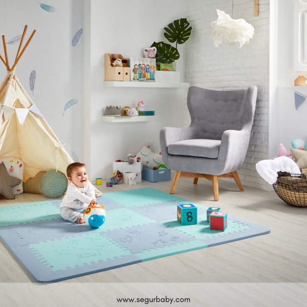 Conoce las ventajas de las alfombras para bebé en cuanto
