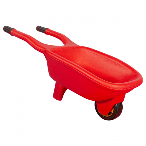 Carretilla de juguete al aire libre para niños de doble rueda Carretilla de  metal con asas cómodas para jardín - Rojo/Verde